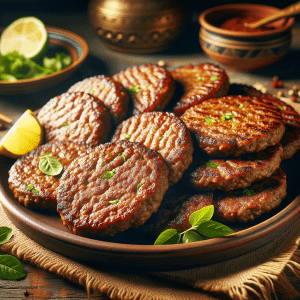image of chapli kabab ready to be served