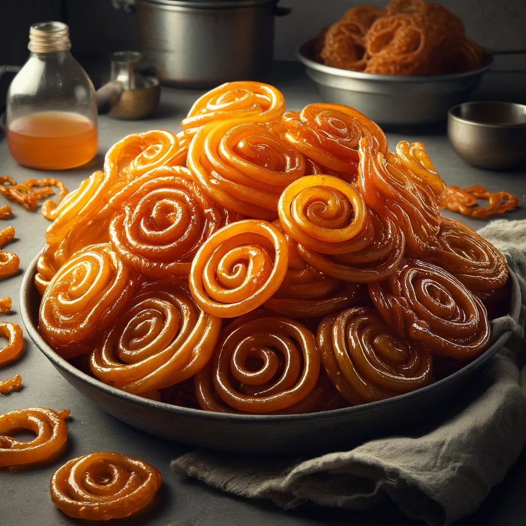 image of jalebi recipe ready to be served