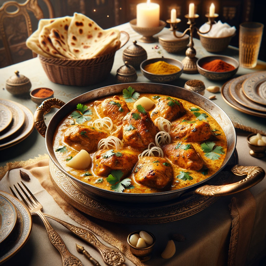 image of malai chicken recipe ready to be served