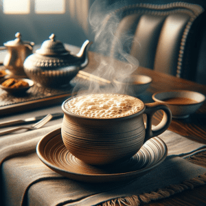 image of tandoori chai recipe ready to be served