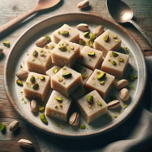 image of barfi recipe ready to be served