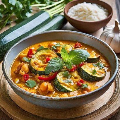 image of Courgette Curry recipe ready to be served