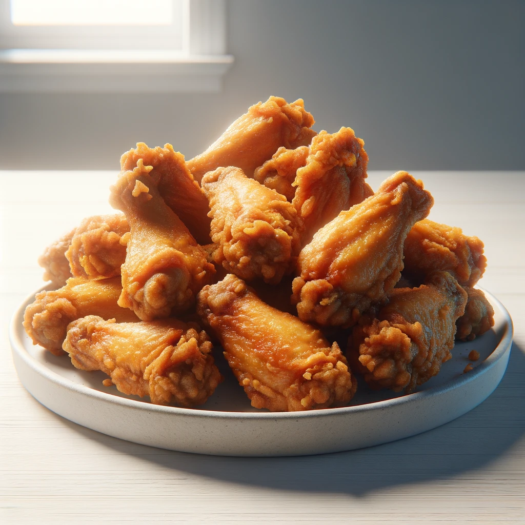 image of chicken wings recipe on kitchen table
