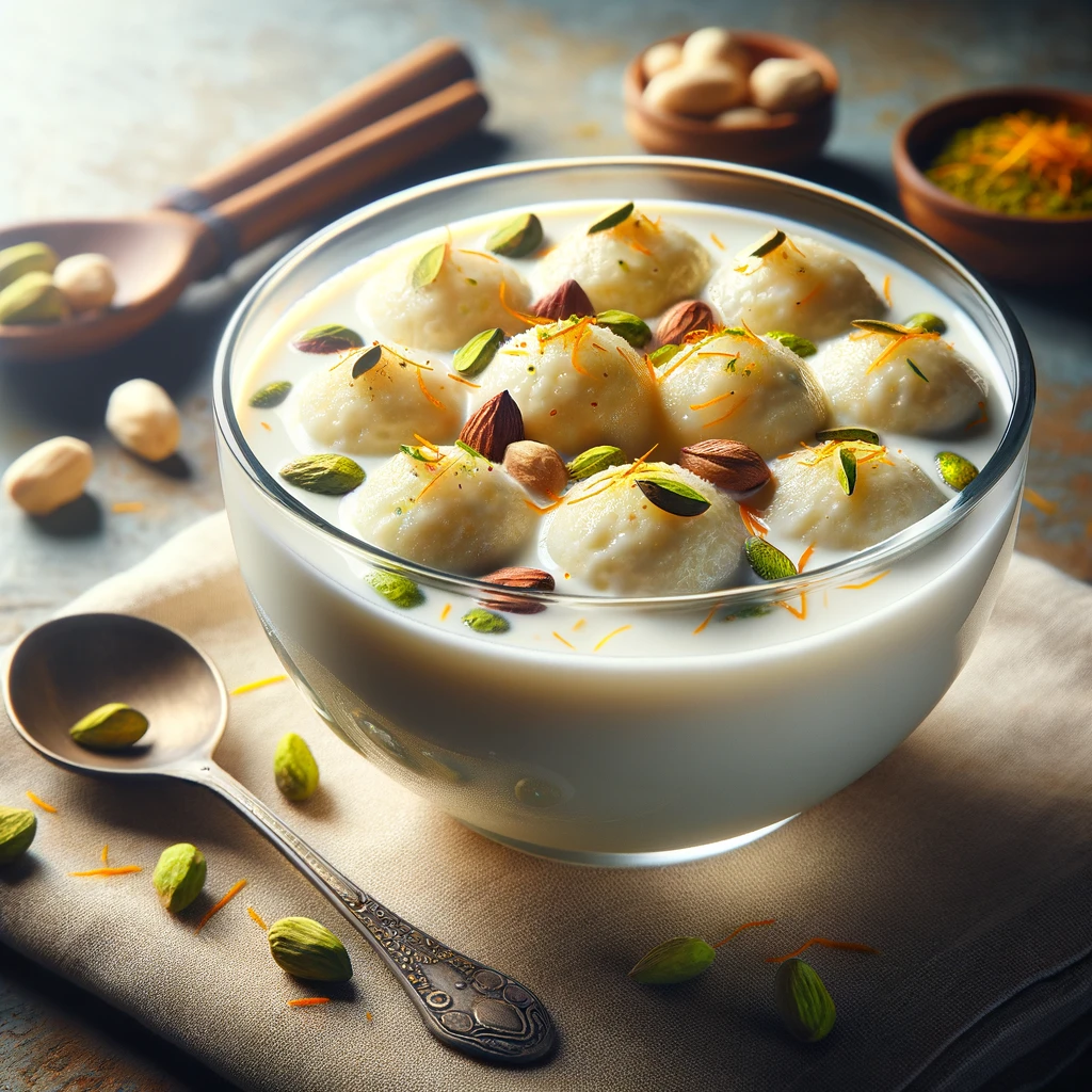 image of ras malai recipe ready to be served