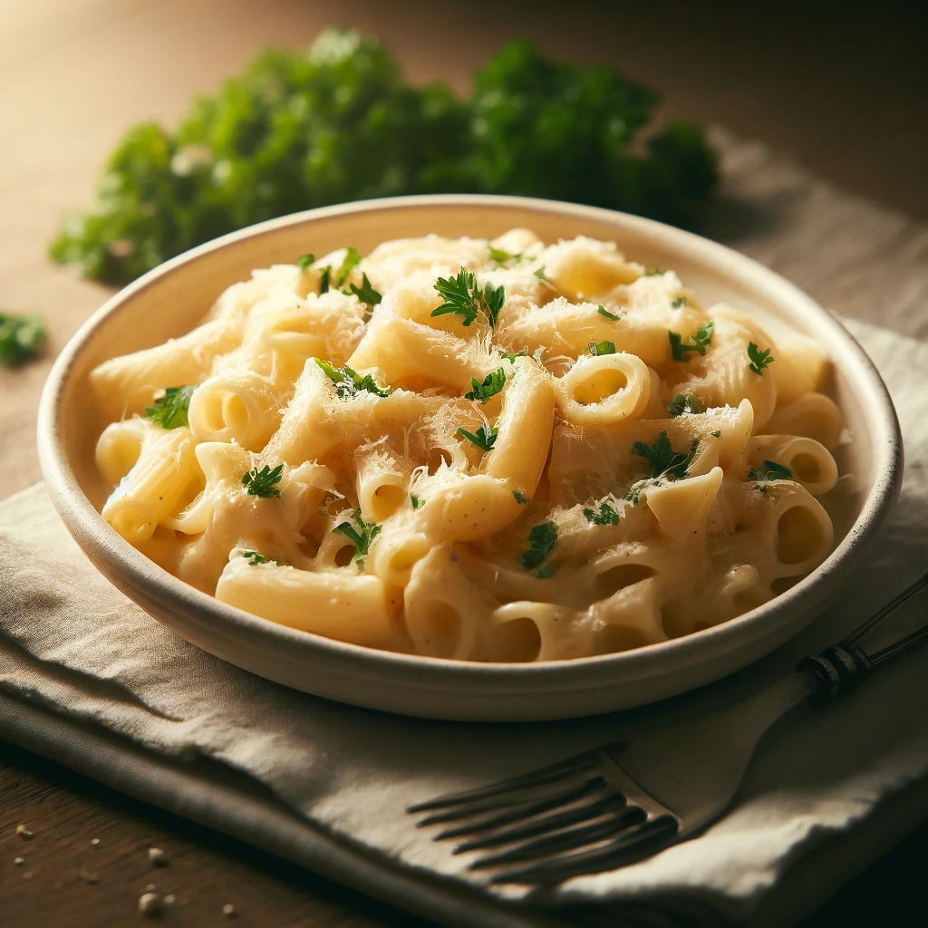 image of creamy pasta recipe ready to be served