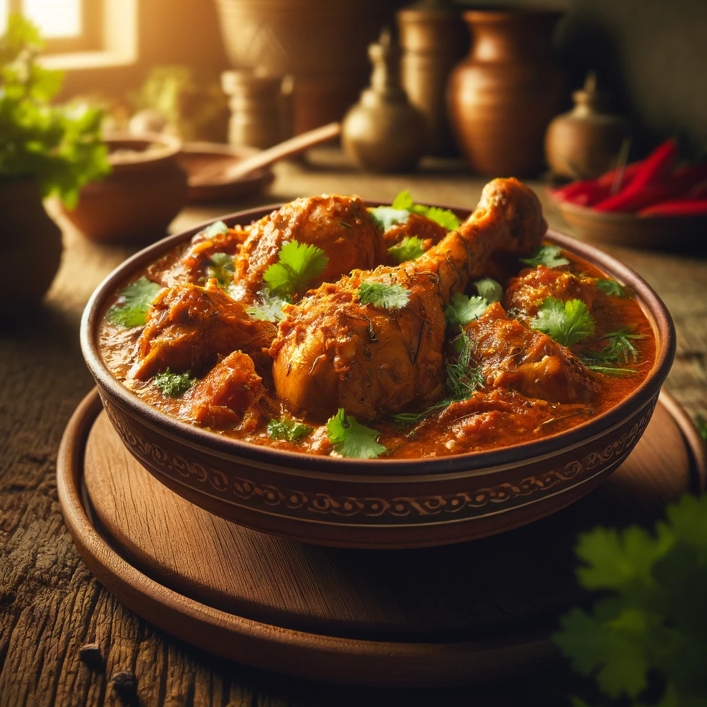 image of desi murgh curry recipe ready to be served